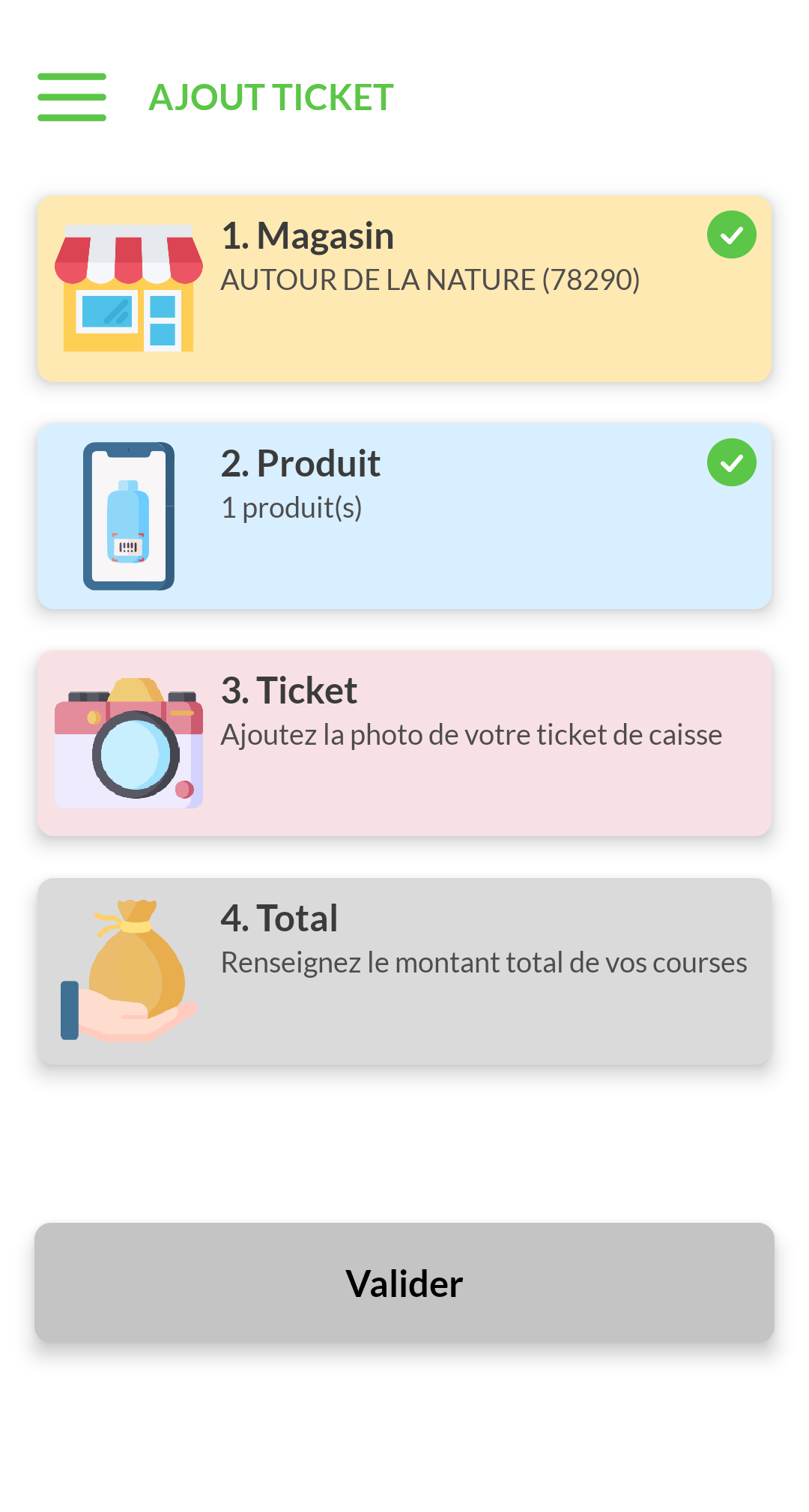 Le Club Bio app shown on a phone